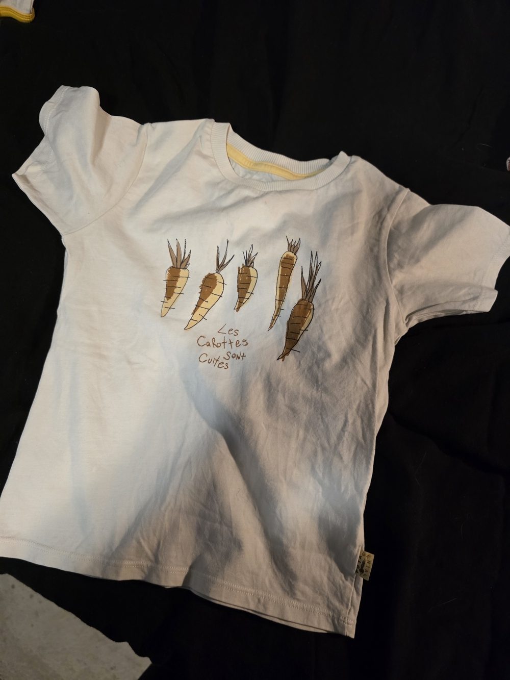 Kids White Carrot Graphic Tee 18-24mois Souris Mini